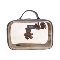 Necessaire Crystal P Urso Teddy em Couro e Vinil