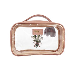 Necessaire Crystal PP Bordado Muguet em Couro e Vinil Personalizado