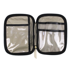 Necessaire Remédio Drop Preto Paris com Off White Liso Pronta Entrega