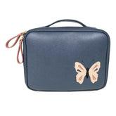 Necessaire Sarah Borboleta em Couro Personalizada