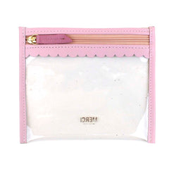 Necessaire Necessaire Fabi Mini em Vinil e Couro Personalizado