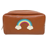 Necessaire Arco Íris G em Couro Personalizado