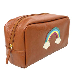 Necessaire Arco Íris G em Couro Personalizado