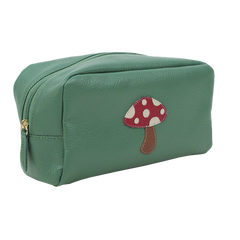 Necessaire Cogumelo G em Couro Personalizado