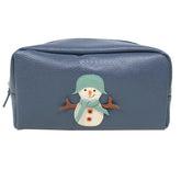 Necessaire Boneco de Neve G em Couro Personalizado