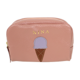 Necessaire Little Gelato P em Couro Personalizado