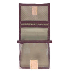 Necessaire Íntima Laço Rococó Burgundy Liso com Off White Liso Pronta Entrega