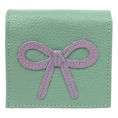 Necessaire Íntima Laço Rococó Menta Liso com Lilás Liso Pronta Entrega