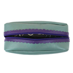 Necessaire Julie Babado G Jade com Purple Pronta Entrega