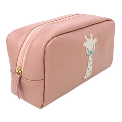 Necessaire Girafinha G em Couro Personalizado