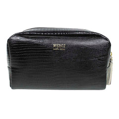 Necessaire Julie G Preto Paris Com Off White Lesard Pronta Entrega