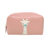 Necessaire Girafinha M em Couro Personalizado