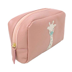Necessaire Girafinha M em Couro Personalizado
