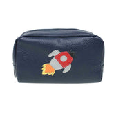 Necessaire Foguete M em Couro Personalizado