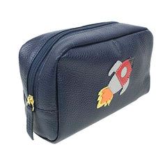 Necessaire Foguete M em Couro Personalizado