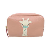 Necessaire Girafinha P em Couro Personalizado