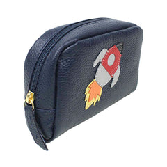 Necessaire Foguete P em Couro Personalizado