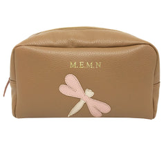 Necessaire Libélula M em Couro Personalizado