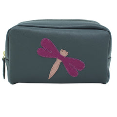 Necessaire Libélula M em Couro Personalizado