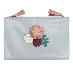Necessaire Limpo/Usado Le Jardin em Couro Personalizada