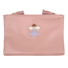 Necessaire Limpo/Usado Fadinha em Couro Personalizada