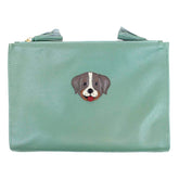 Necessaire Limpo/Usado Cachorro Toddy em Couro Personalizada