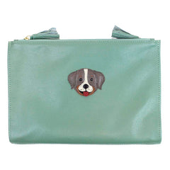 Necessaire Limpo/Usado Cachorro Toddy em Couro Personalizada
