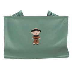 Necessaire Limpo/Usado Santo Antônio em Couro Personalizada