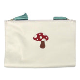 Necessaire Limpo/Usado Cogumelo em Couro Personalizada