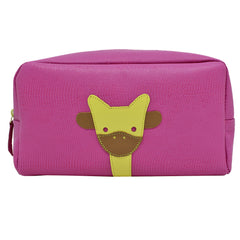 Necessaire Little Giraffe G em Couro Personalizado