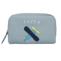Necessaire Little Plane P em Couro Personalizado