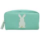 Necessaire G Little Rabbit Menta Liso com Off White Liso Pronta Entrega