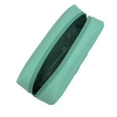 Necessaire G Little Rabbit Menta Liso com Off White Liso Pronta Entrega