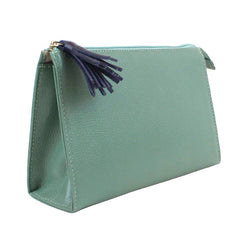 Necessaire Louise M Jade com Marinho Liso Pronta Entrega