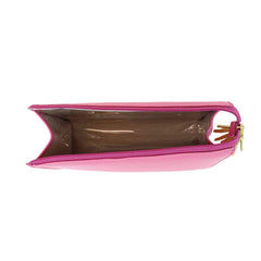 Necessaire Louise M Rosa Orquídea com Lima Liso Pronta Entrega