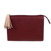 Necessaire Louise P Burgundy Liso com Rose Liso Pronta Entrega