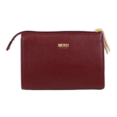 Necessaire Louise P Burgundy Liso com Rose Liso Pronta Entrega