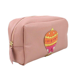 Necessaire Balão Sarah M em Couro Personalizado