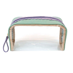 Necessaire Betina Babado M em Vinil e Couro Personalizado