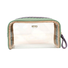 Necessaire Betina Babado M em Vinil e Couro Personalizado