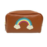 Necessaire Arco Íris M em Couro Personalizado