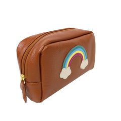 Necessaire Arco Íris M em Couro Personalizado