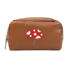 Necessaire Cogumelo M em Couro Personalizado