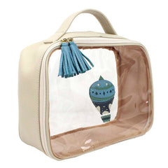 Necessaire Crystal M Balão Otto em Couro e Vinil Personalizado