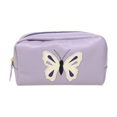 Necessaire Borboleta M em Couro Personalizado
