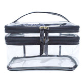 Necessaire Make Dupla Crystal Preto Paris Pronta Entrega