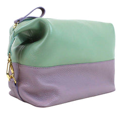 Necessaire Make Up Lilás Liso com Menta Liso Pronta Entrega