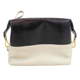 Necessaire Make Up Off White Lesard com Preto Paris Pronta Entrega