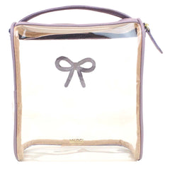 Necessaire Mami Laço Rococó Lilás Liso Pronta Entrega