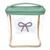 Necessaire Mami Laço Rococó em Couro e Vinil Personalizado